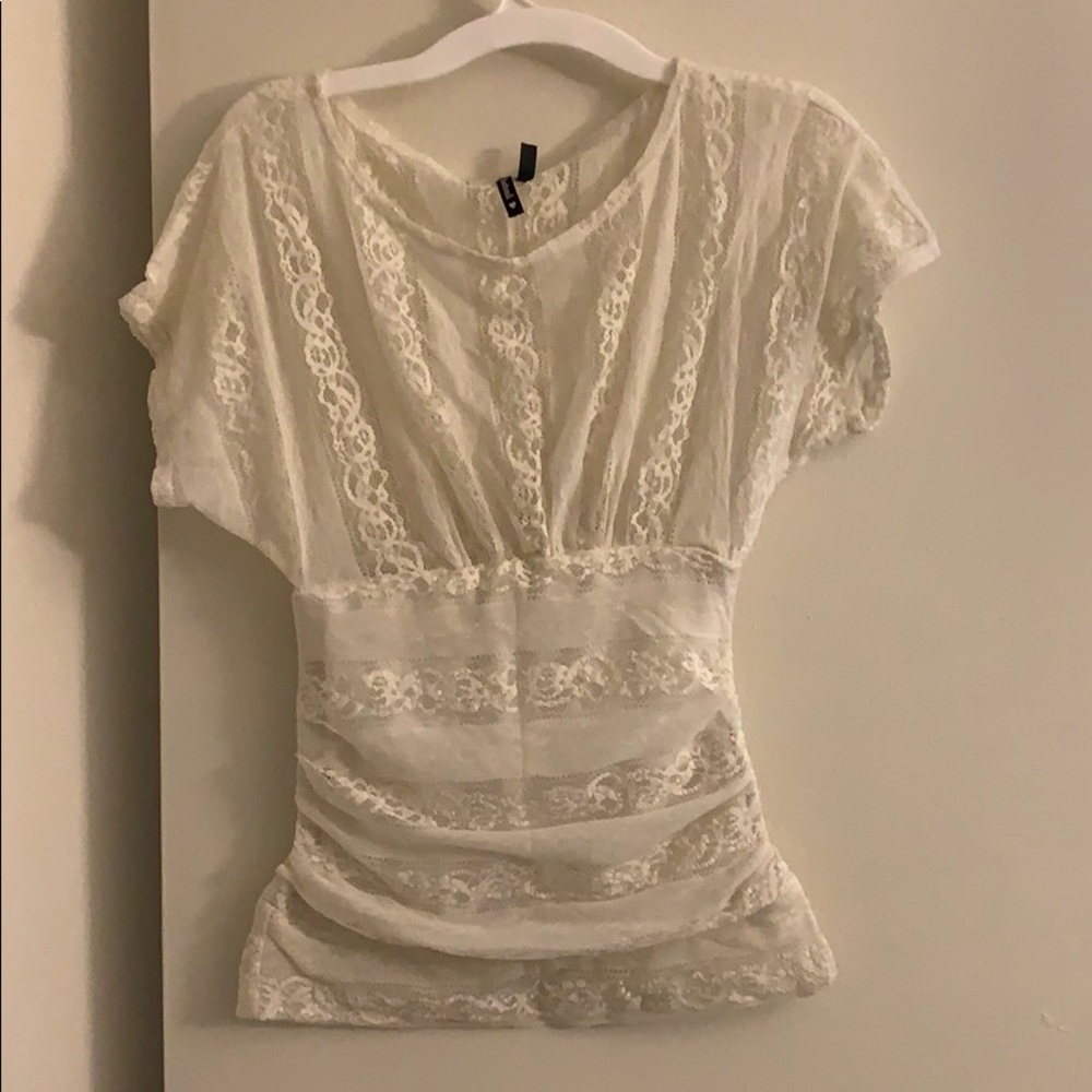 cream wrap shirt